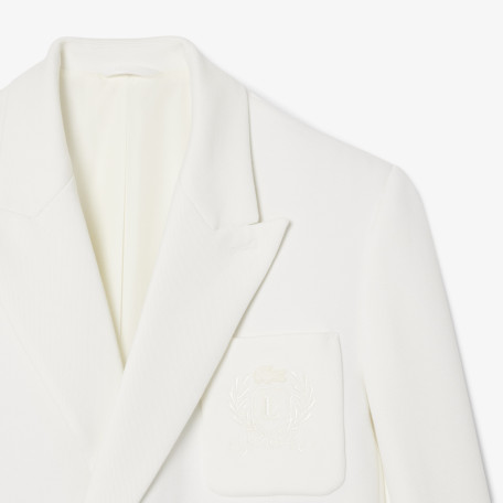 Blazer croisé blason héritage brodé