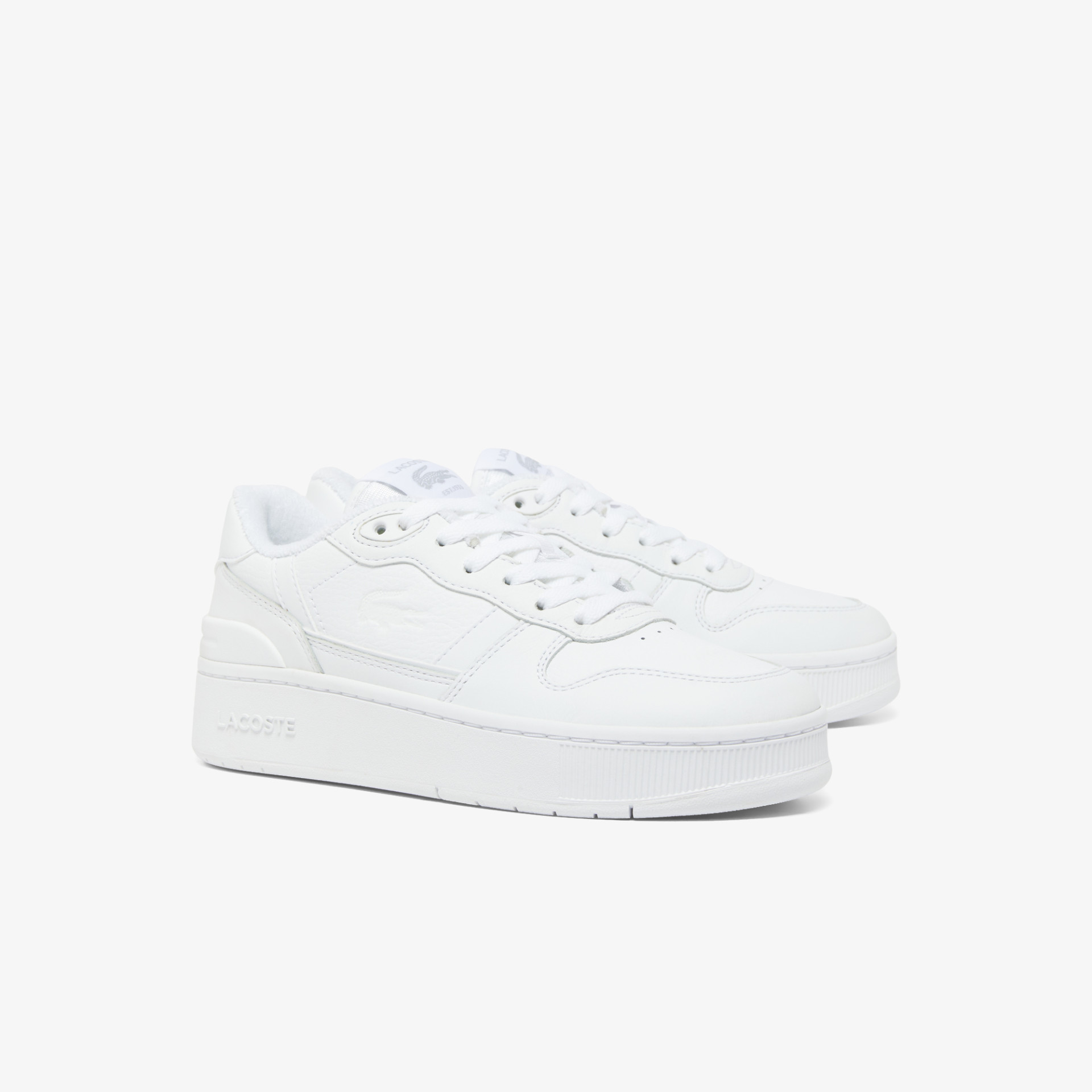 Sneakers T-Clip Platform femme en cuir