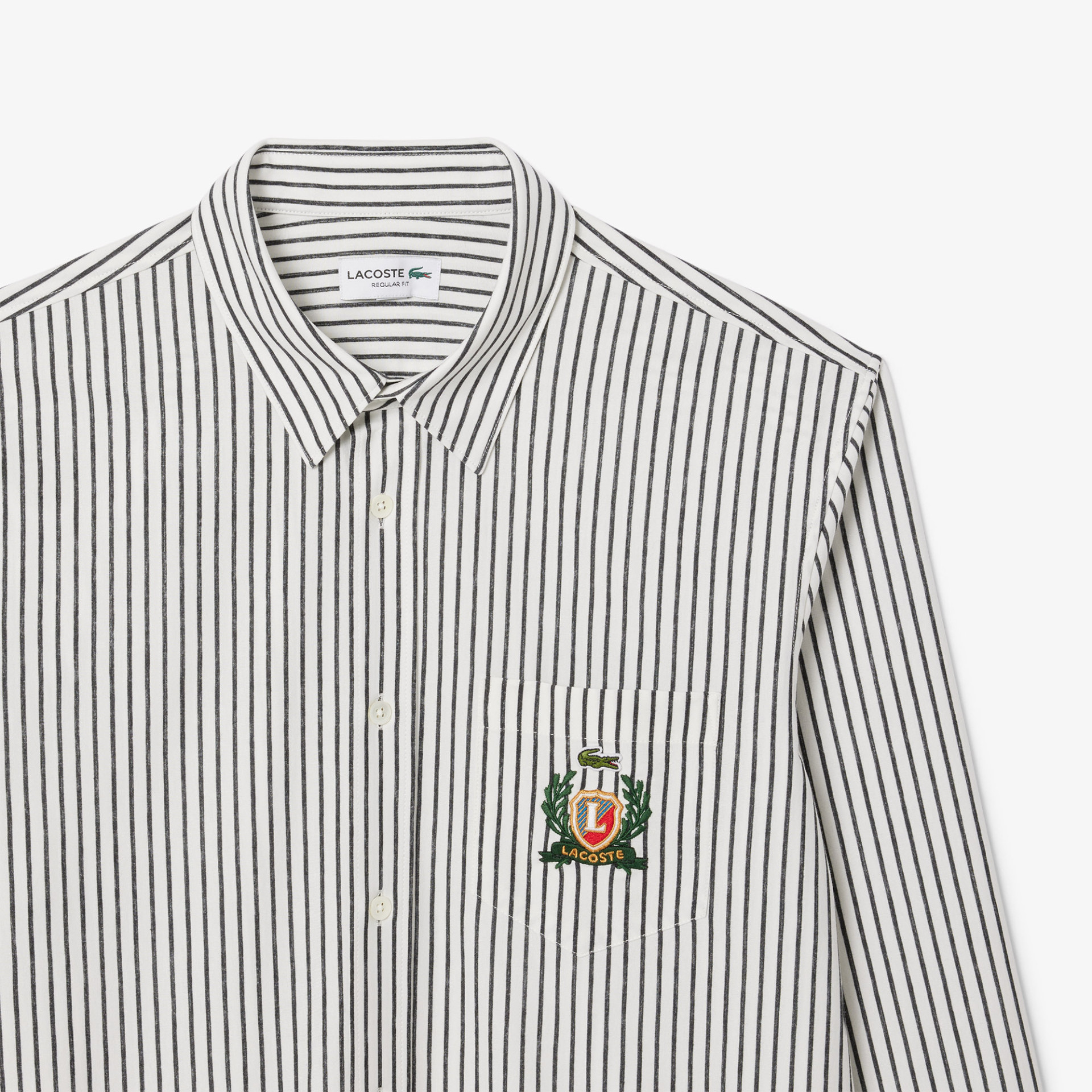 Chemise regular fit coton rayée