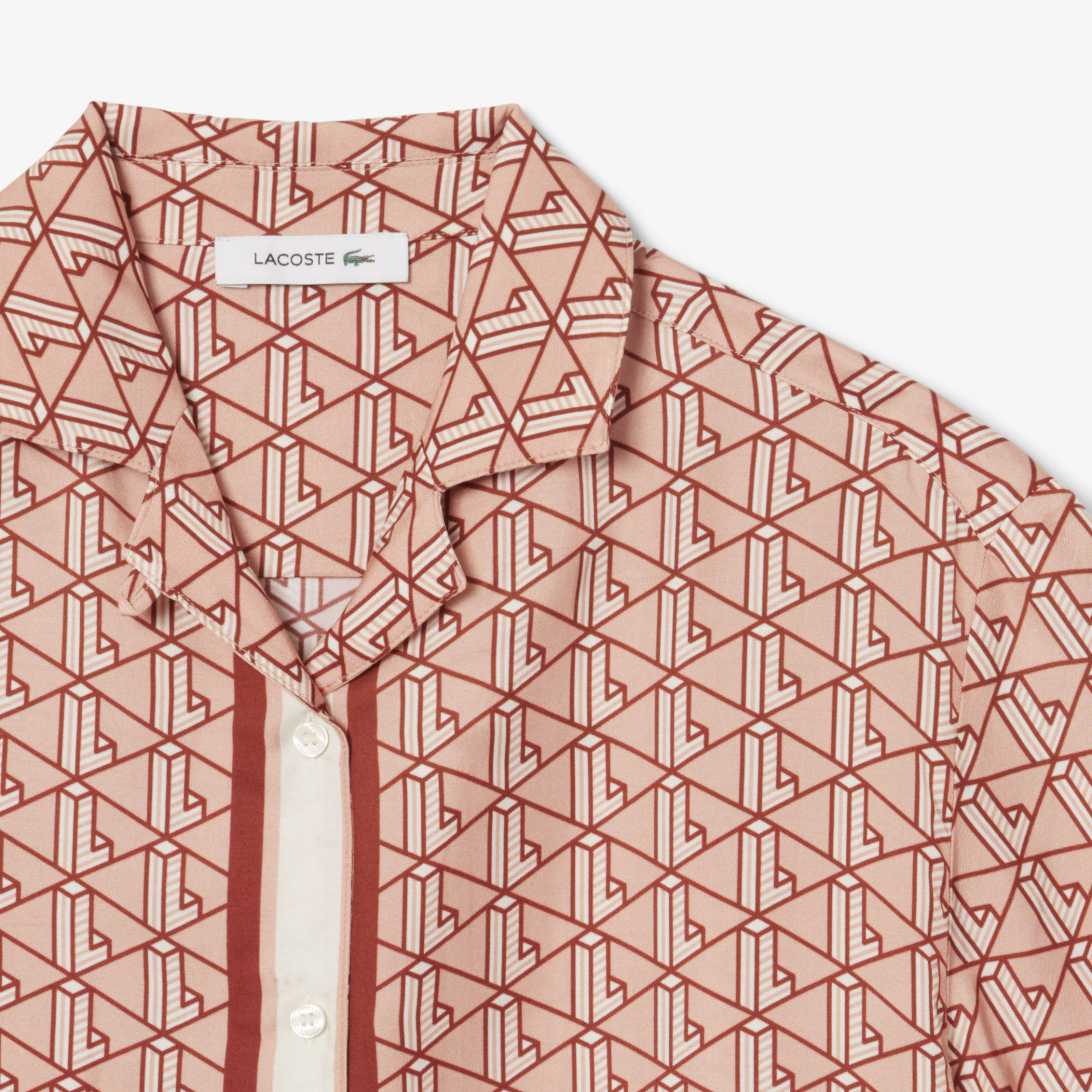 Chemise oversize imprimé monogramme