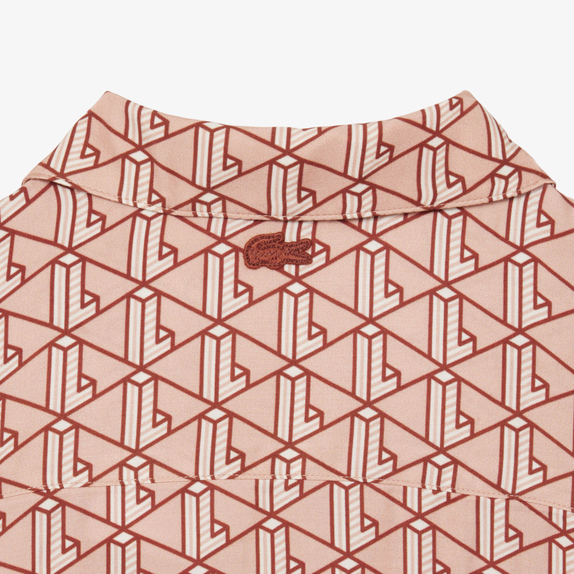 Chemise oversize imprimé monogramme