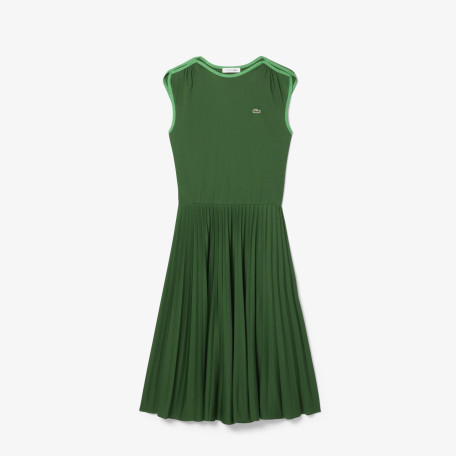 Robe plissée sans manches