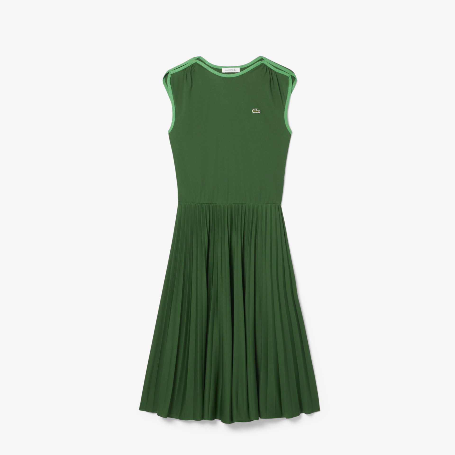 Robe plissée sans manches