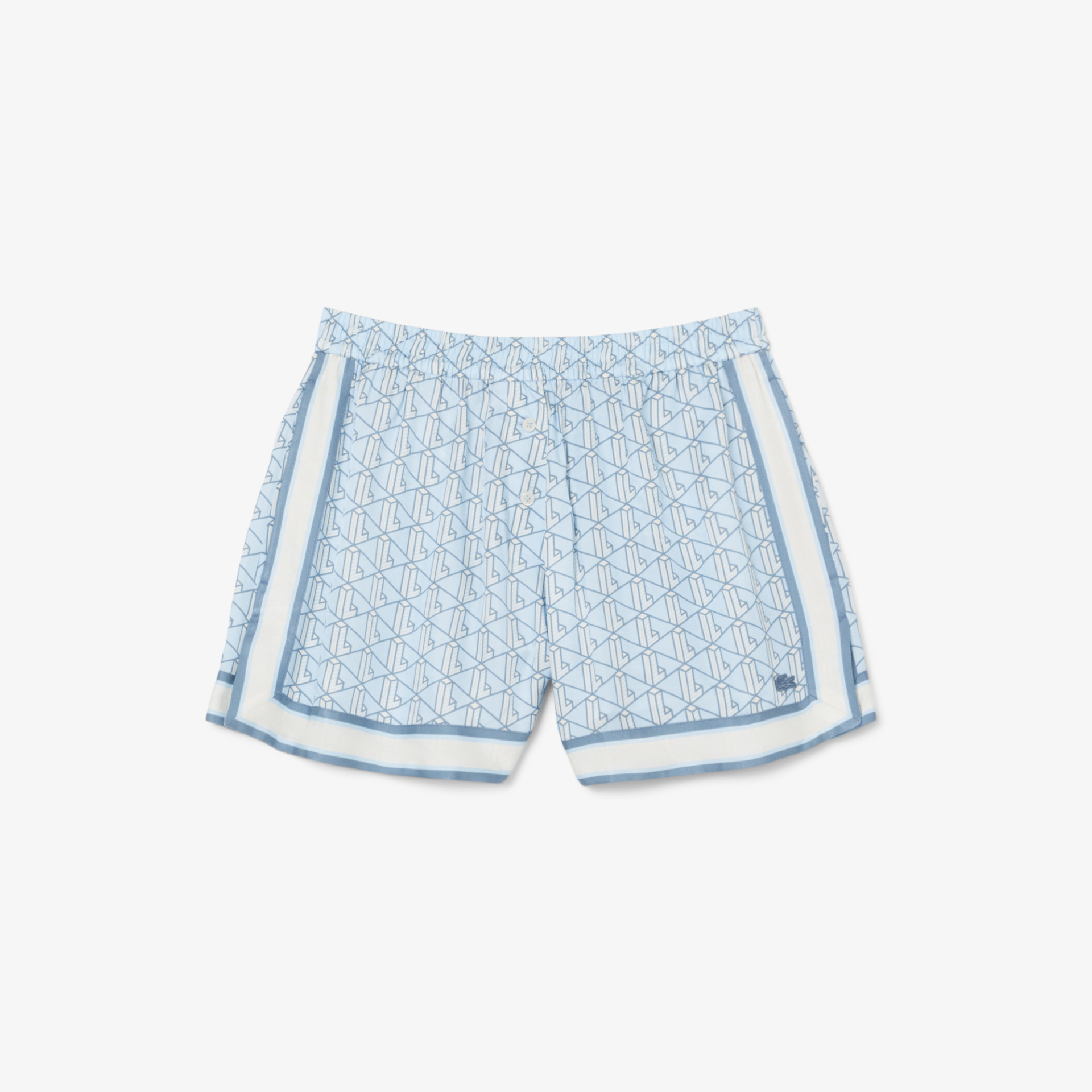 Short fluide imprimé monogramme