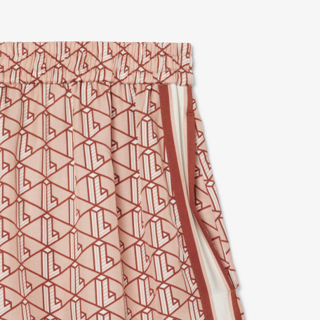 Short fluide imprimé monogramme
