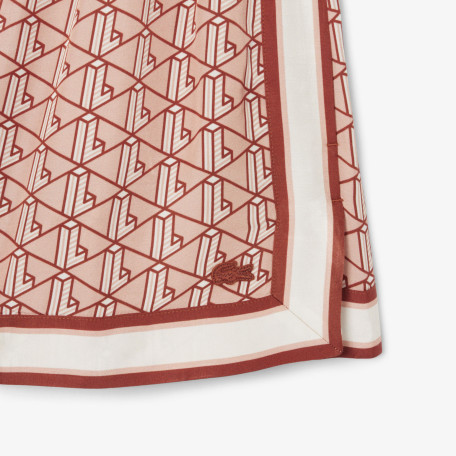 Short fluide imprimé monogramme
