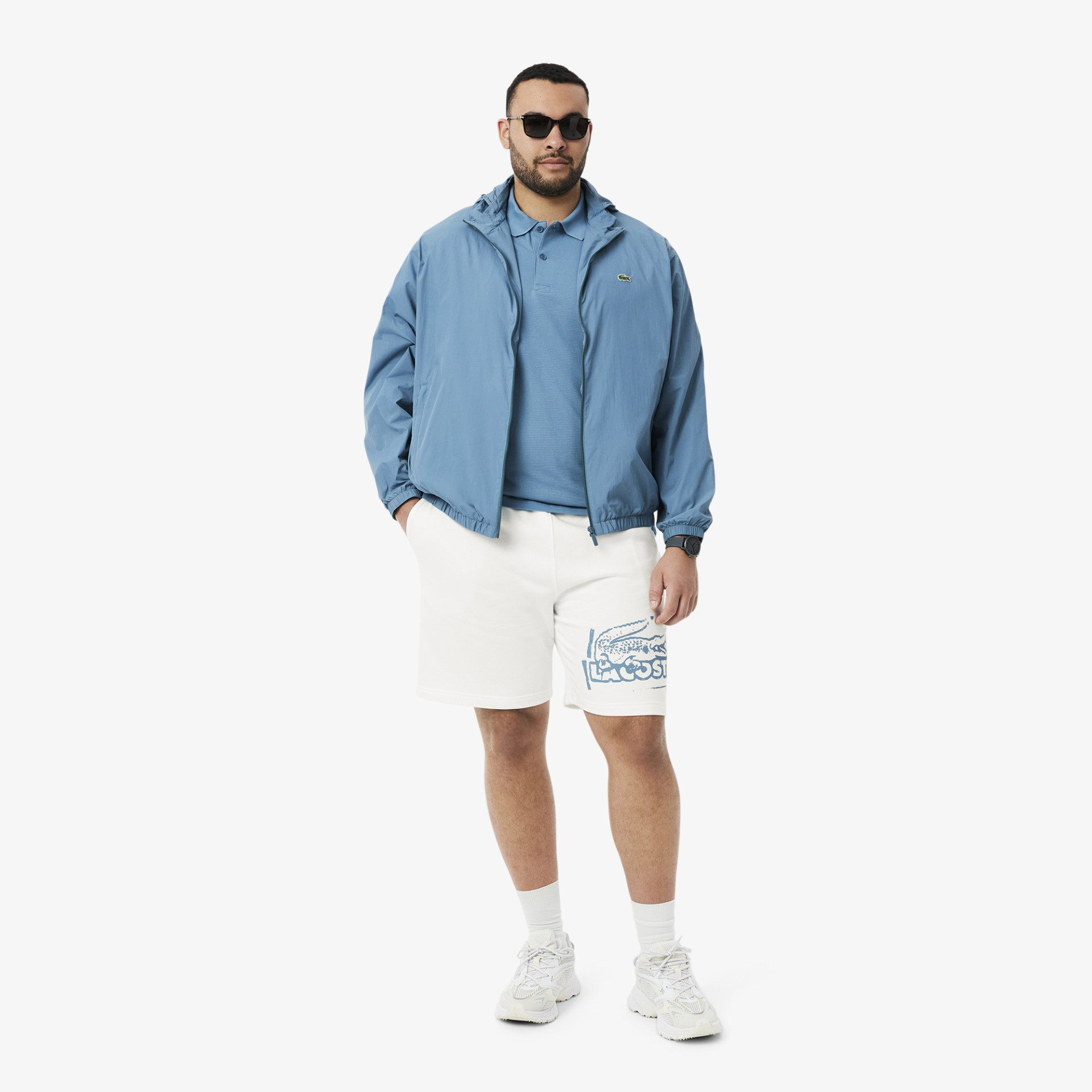 Short molleton de coton graphique