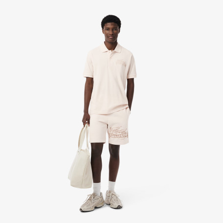 Short molleton de coton graphique