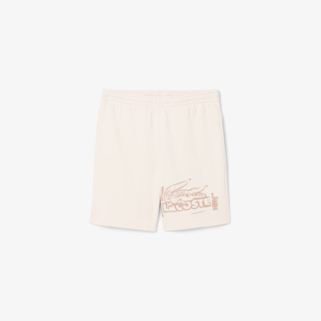 Short molleton de coton graphique