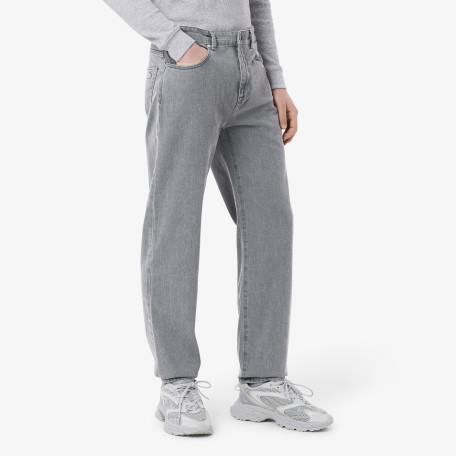 Jean en denim teint effet délavé
