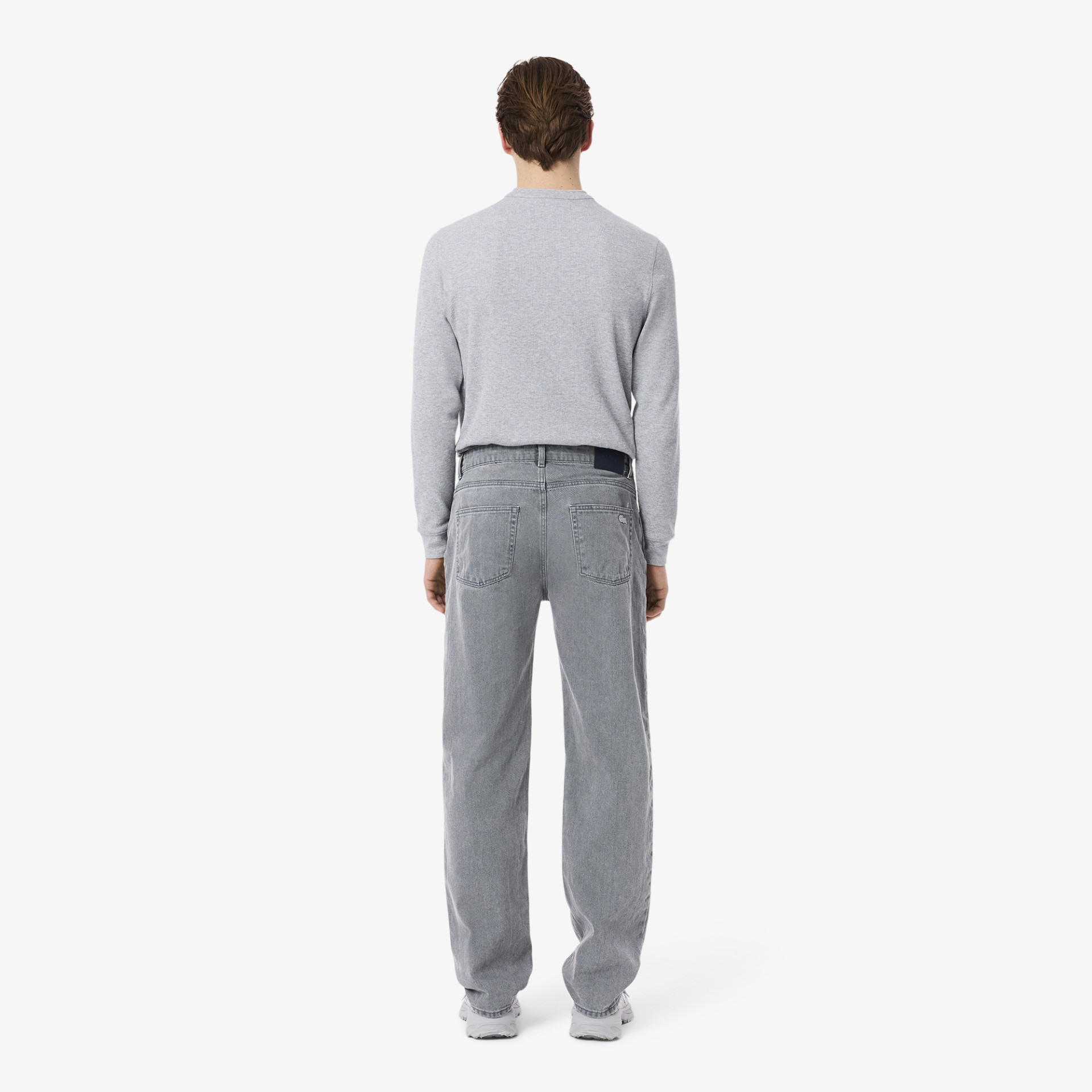 Jean en denim teint effet délavé