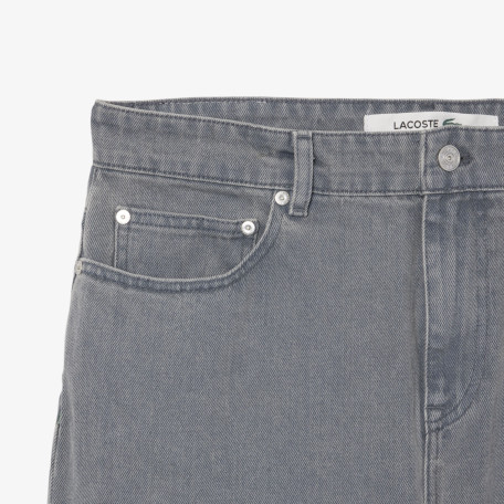 Jean en denim teint effet délavé