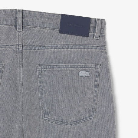 Jean en denim teint effet délavé