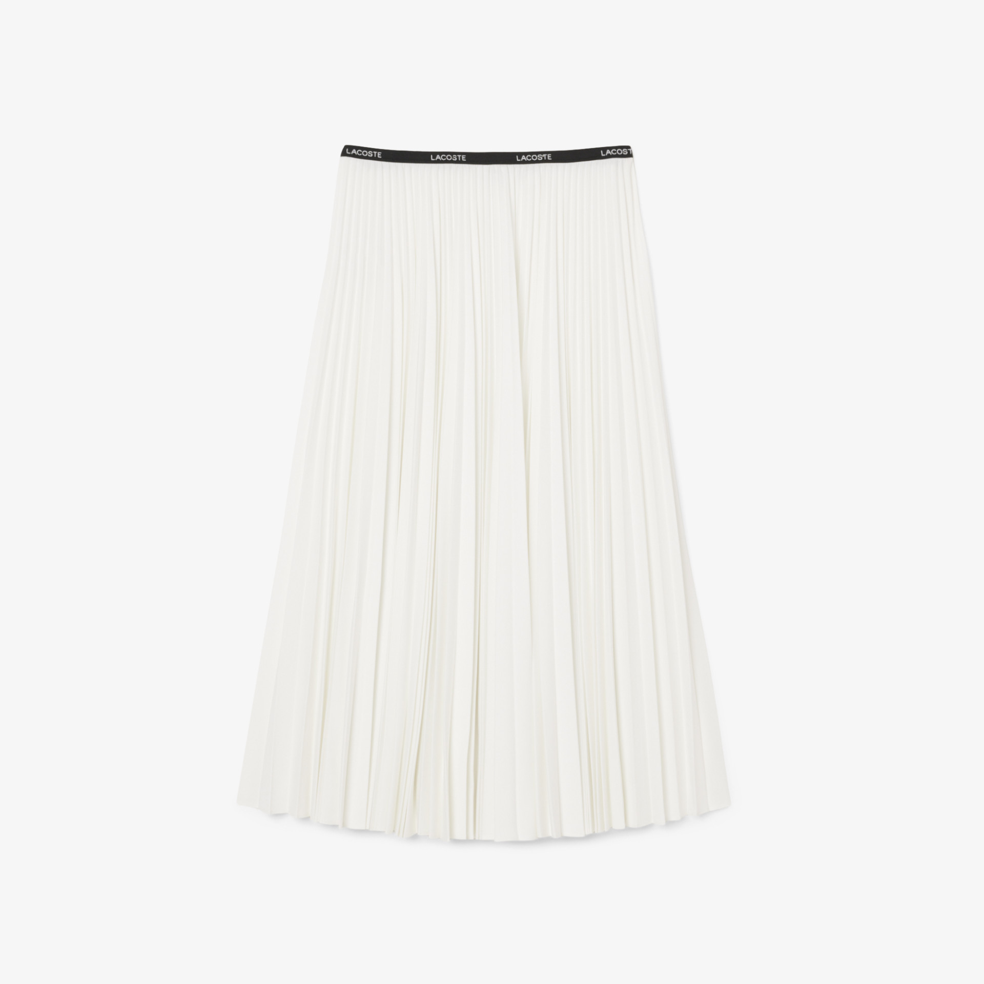 Jupe longue plissée taille élastiquée
