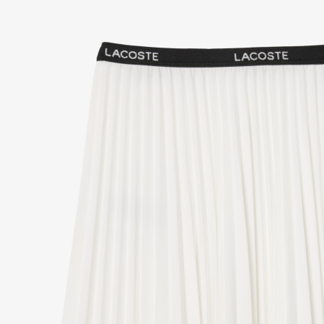 Jupe longue plissée taille élastiquée