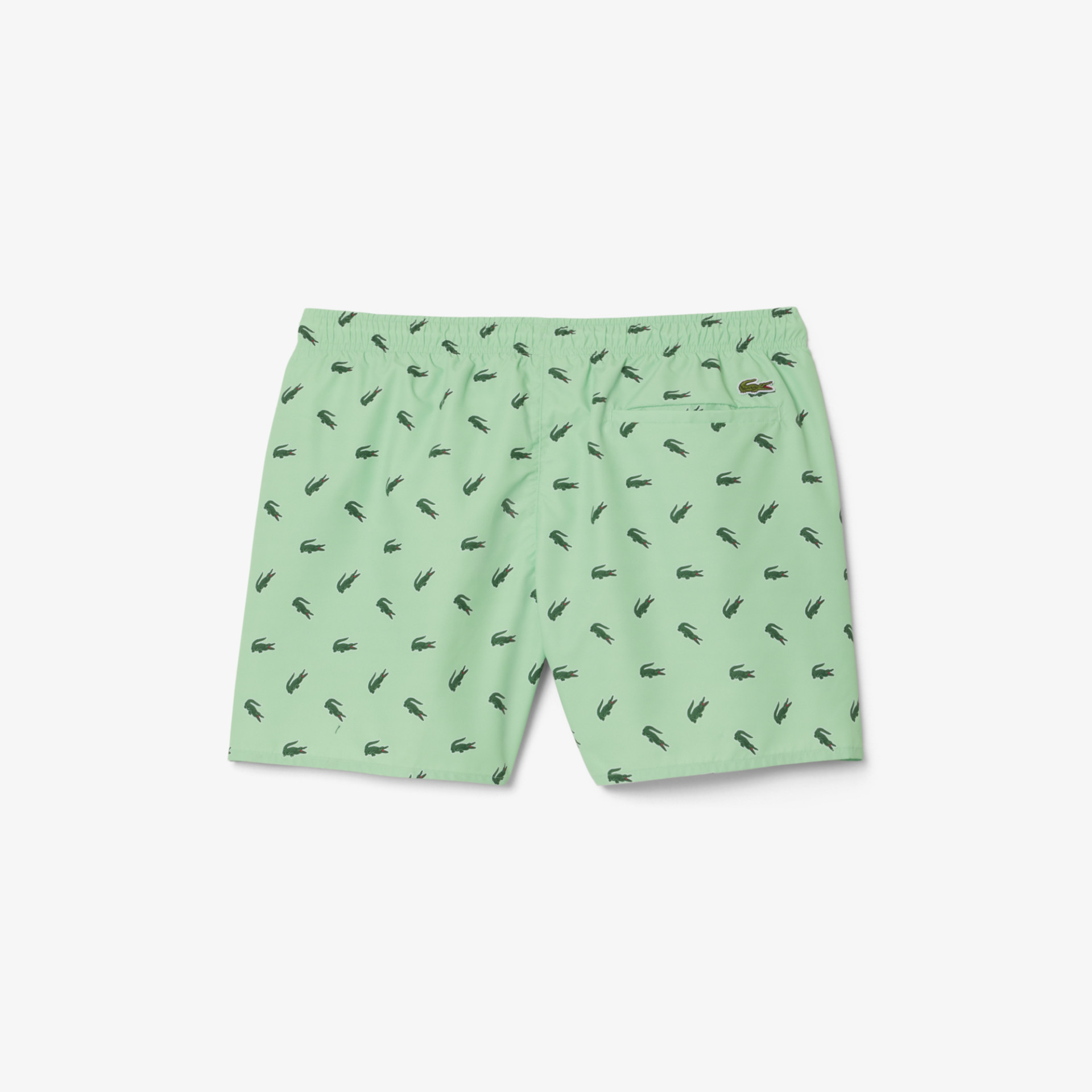 Short de bain court imprimé crocodile
