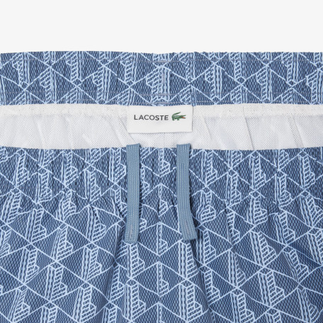 Maillot de bain mi-long imprimé monogramme
