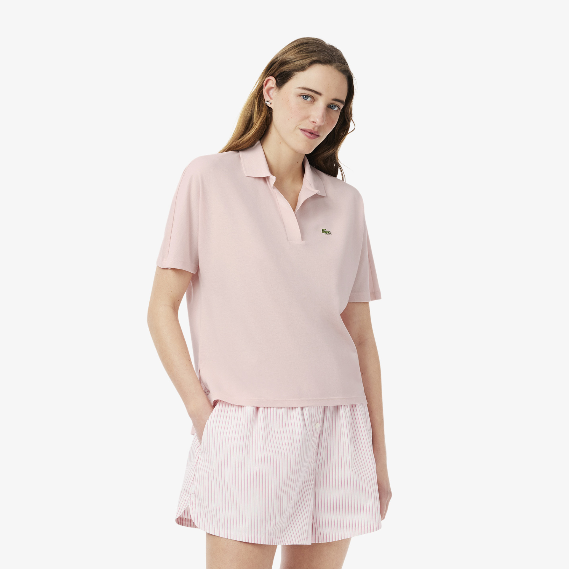 Polo relaxed fit Piqué fluide