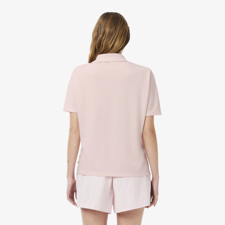 Polo relaxed fit Piqué fluide