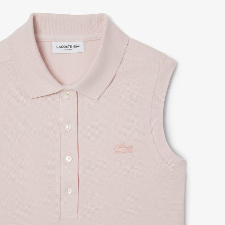 Polo L.12.D slim fit sans manche stretch