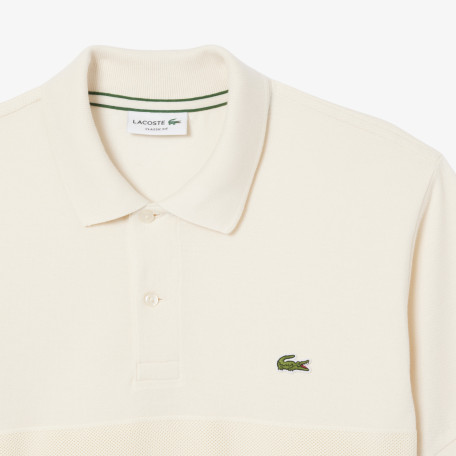 Polo L.12.12 classic fit bandes en mesh