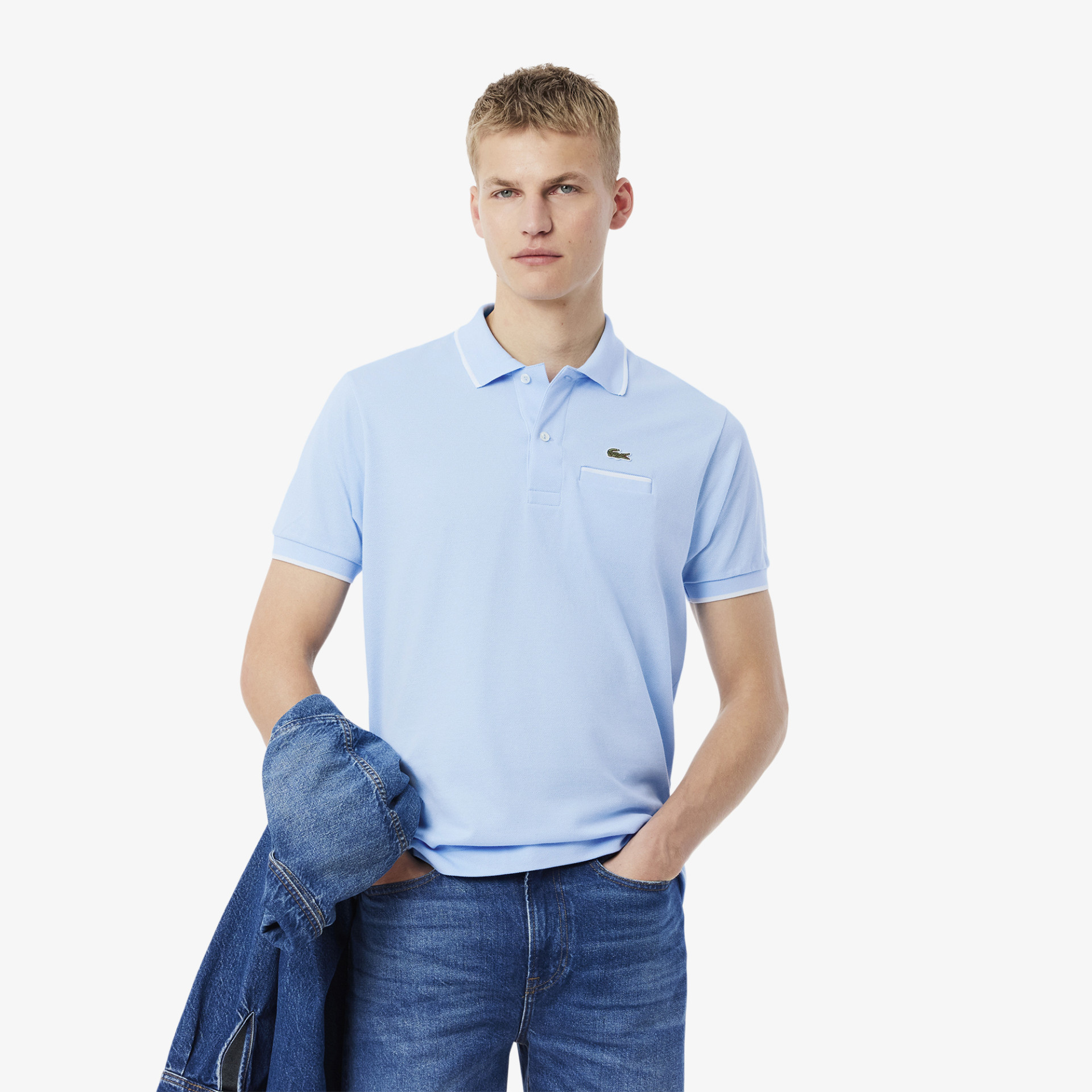 Polo L.12.12 classic fit poche poitrine