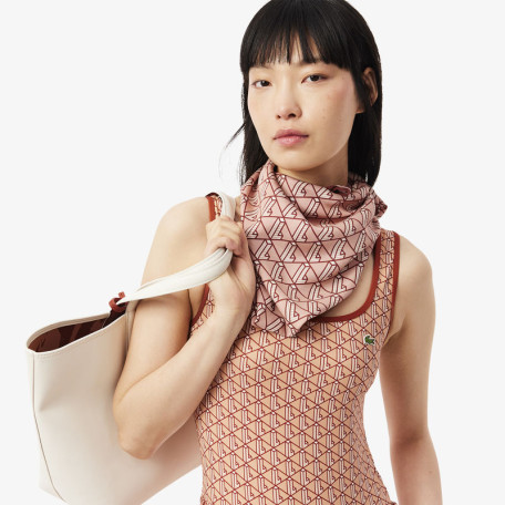 Foulard imprimé monogramme