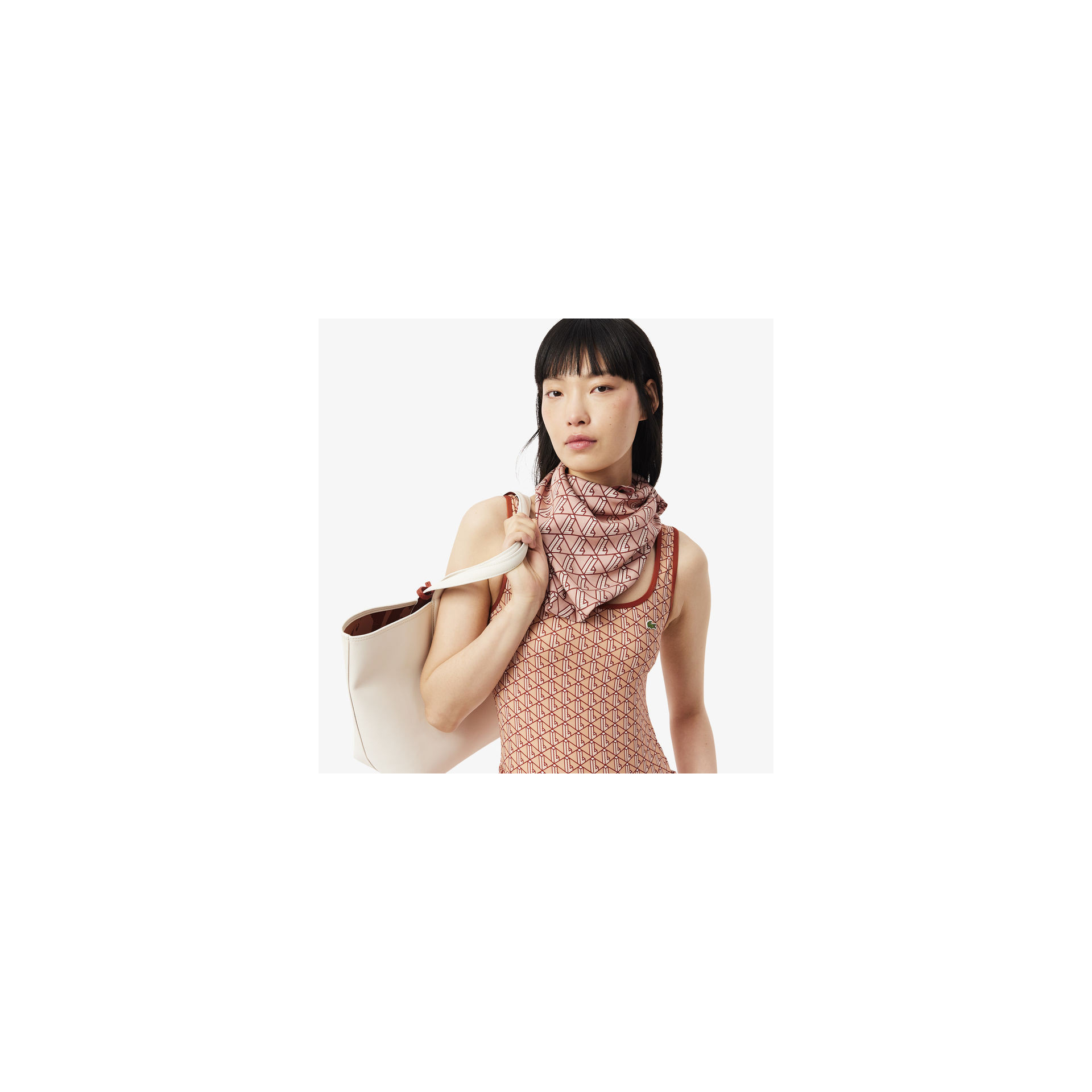 Foulard imprimé monogramme