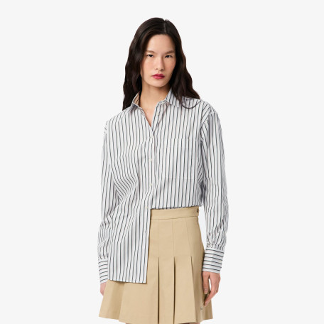 Chemise oversize en popeline de coton