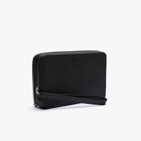 Trousse zippée Chantaco en cuir piqué