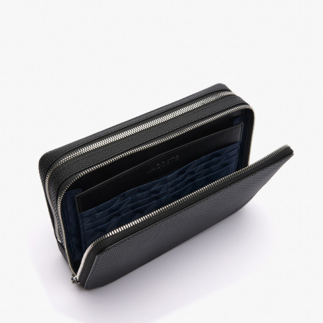 Trousse zippée Chantaco en cuir piqué