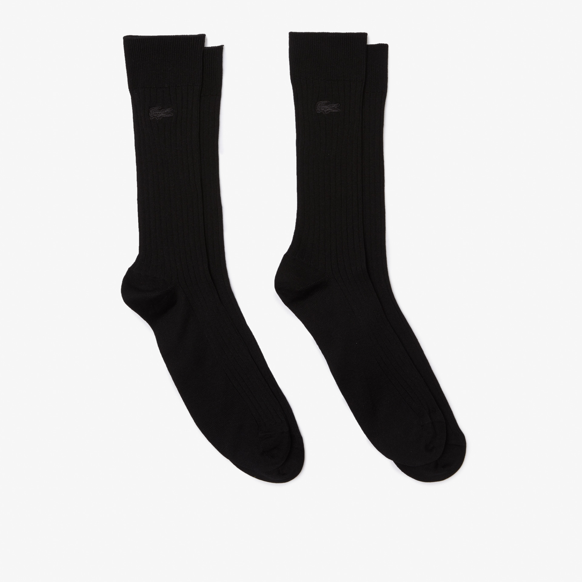 Lot de 2 paires de chaussettes hommes basses en coton bio noir