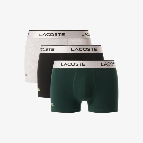Lot de 3 boxers courts ceinture argentée