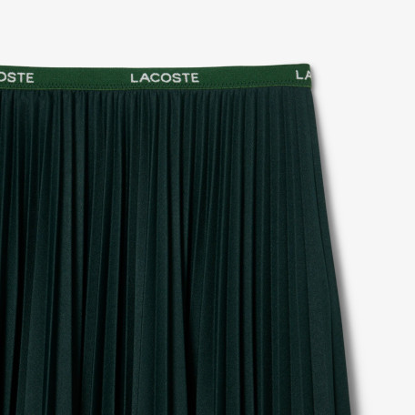 Jupe longue plissée taille élastiquée