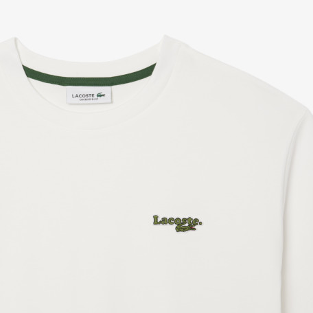 T-shirt oversize court coton siglé