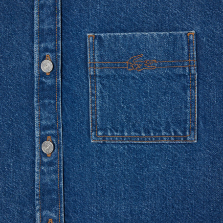 Veste surchemise denim oversize