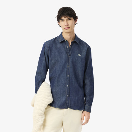 Chemise regular fit denim léger