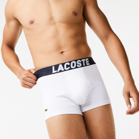Lot de 3 boxers courts homme Lacoste imprimé nautique