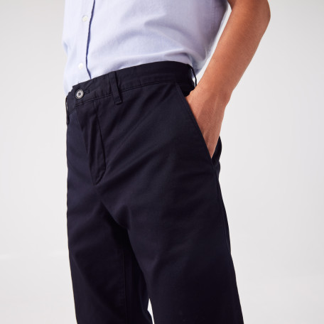 Pantalon chino slim fit en coton stretch biologique