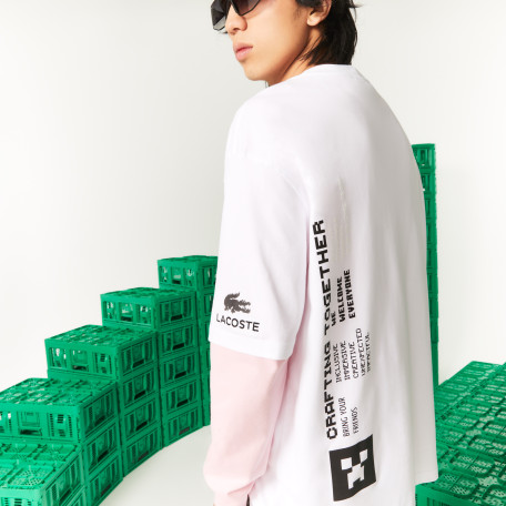 T-shirt loose fit Lacoste L!VE x Minecraft en coton biologique