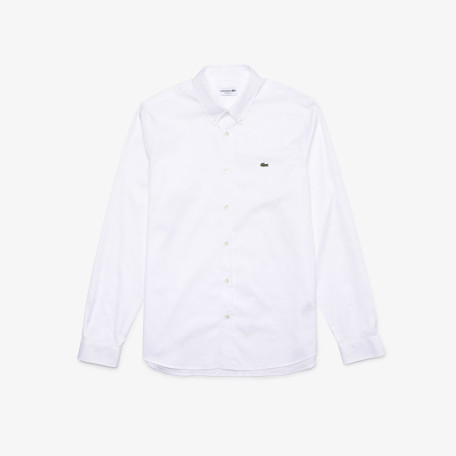 Chemise regular fit en coton premium uni