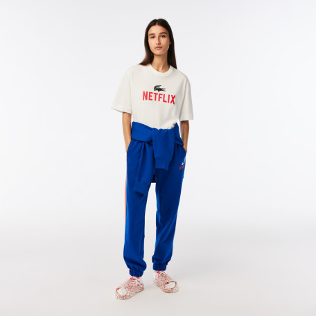 T-shirt unisexe Lacoste x Netflix loose fit en coton biologique