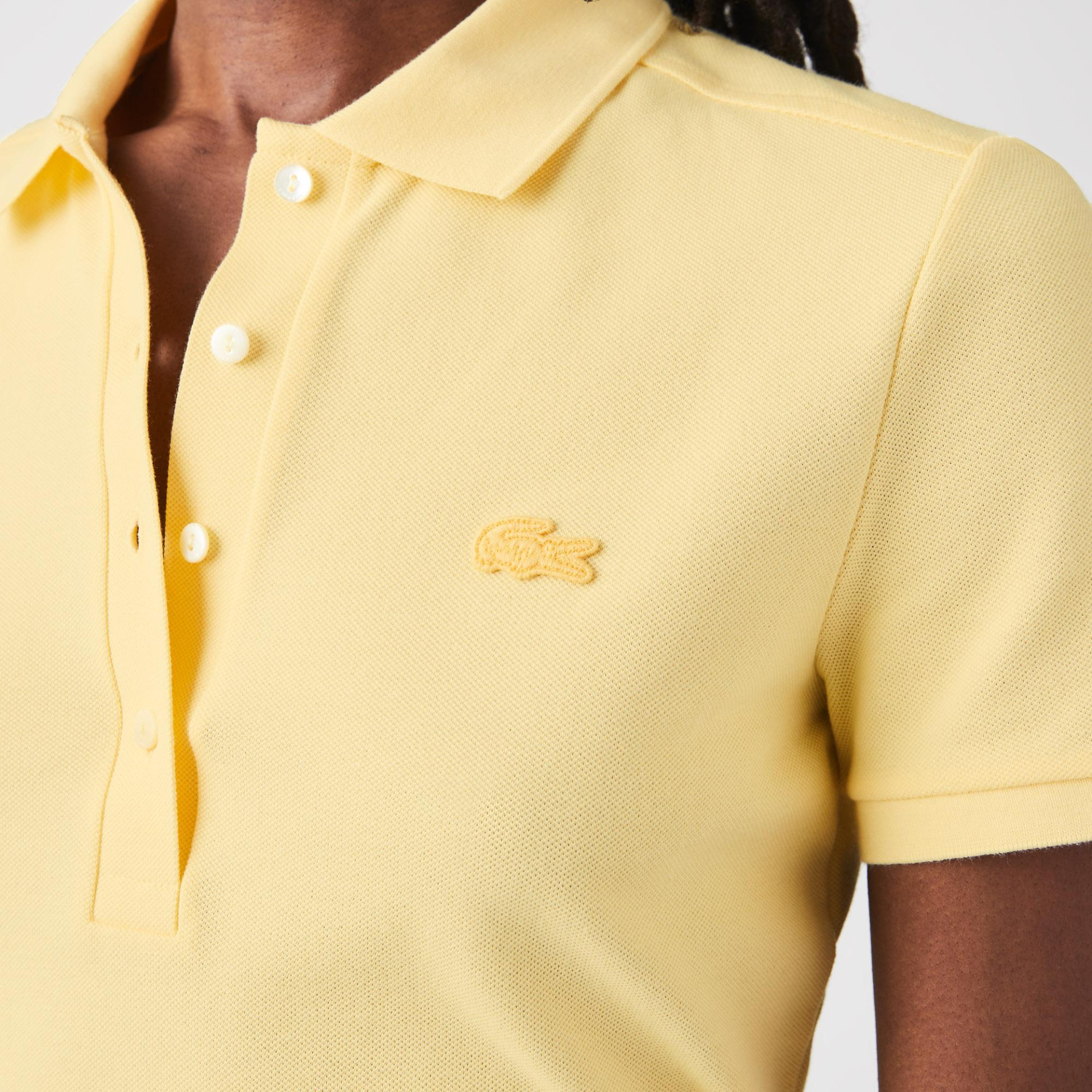 Polo Lacoste slim fit en piqué de coton stretch