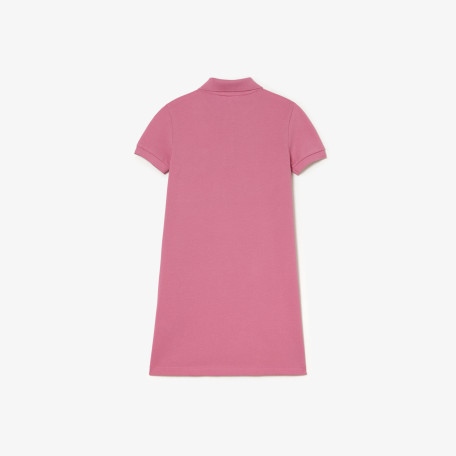 Robe polo Fille en piqué de coton uni