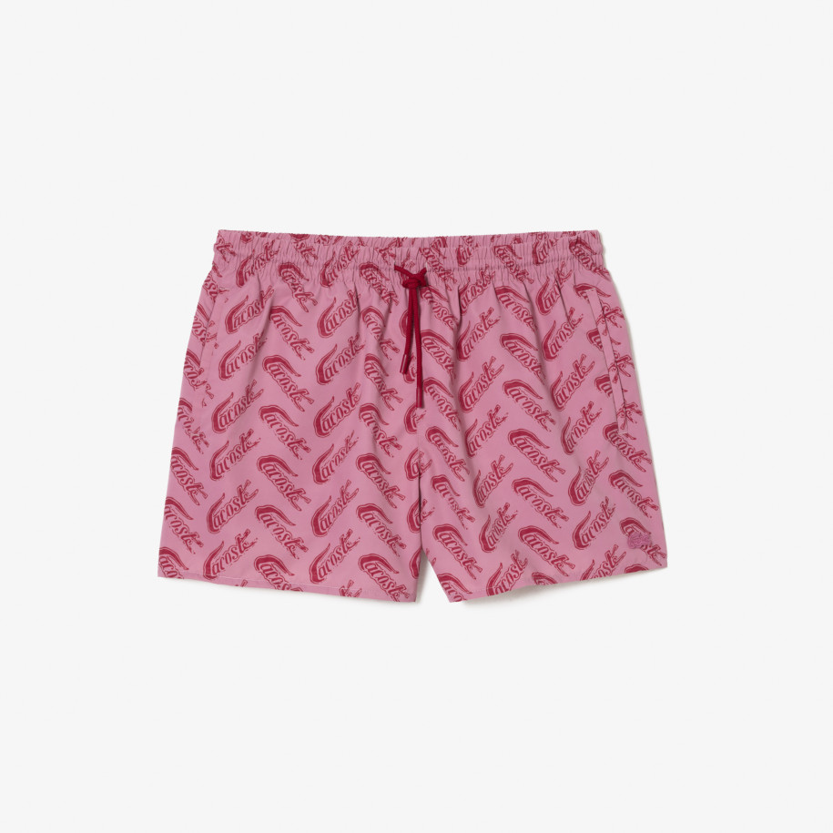 Short garçon tennis lacoste sport avec bande imprimée crocodiles sale