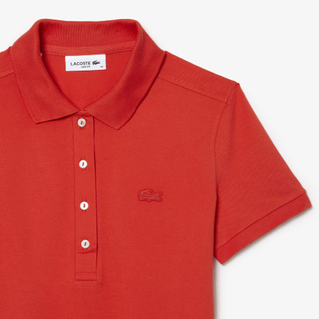 Polo Lacoste slim fit en piqué de coton stretch