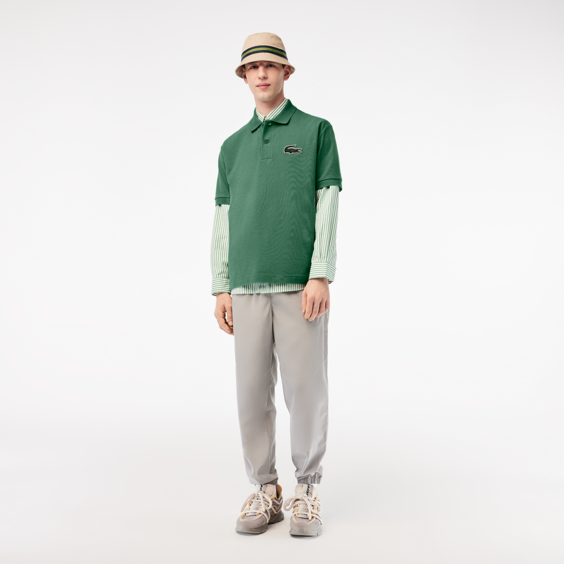 Polo unisexe Lacoste loose fit en piqué de coton