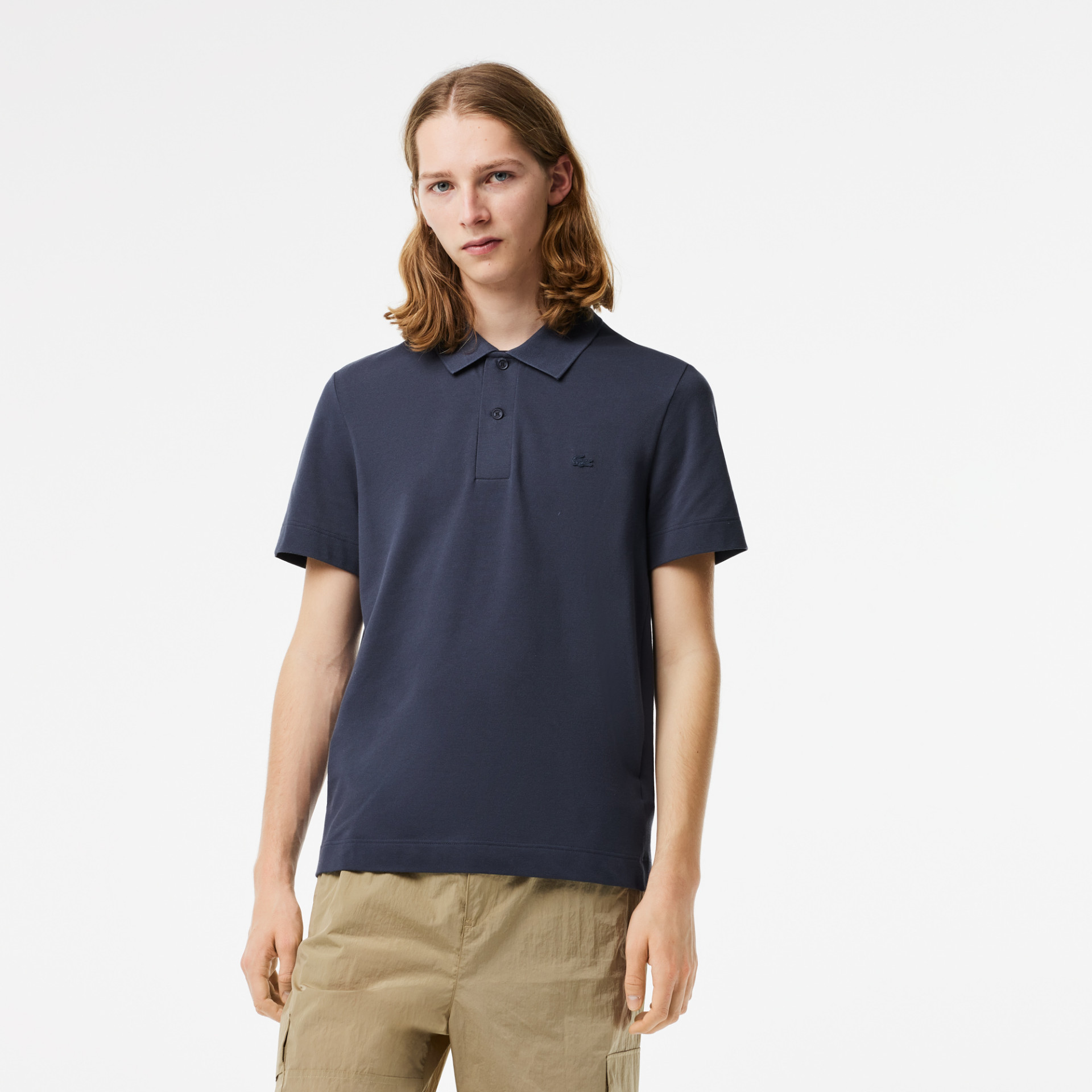 Polo Lacoste regular fit en piqu de coton biologique l ger et