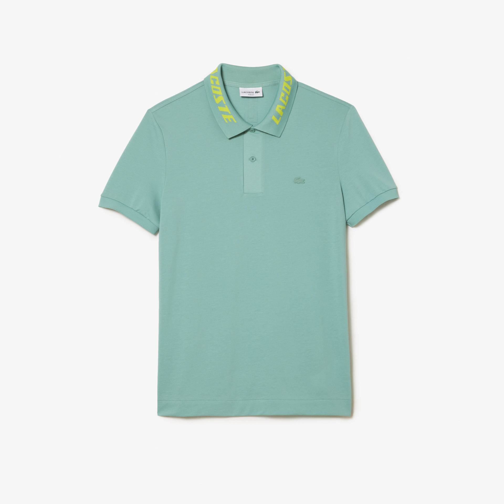 Polo homme slim fit en piqué stretch avec marquage Lacoste