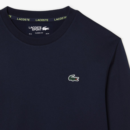 Sweatshirt homme Lacoste Tennis classic fit bandes siglées